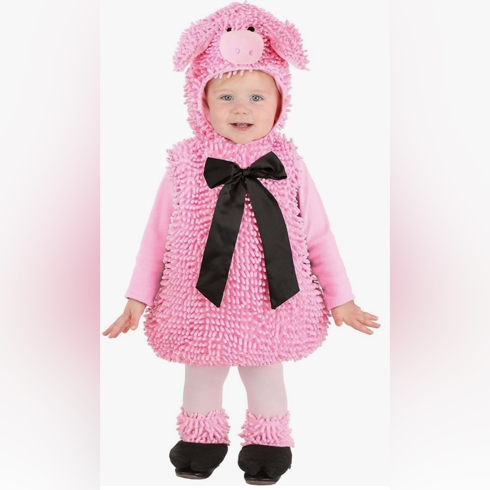 Baby Pig Costume Infant Halloween Costume Farm Warm and Fuzzy 🐷🩷🎀